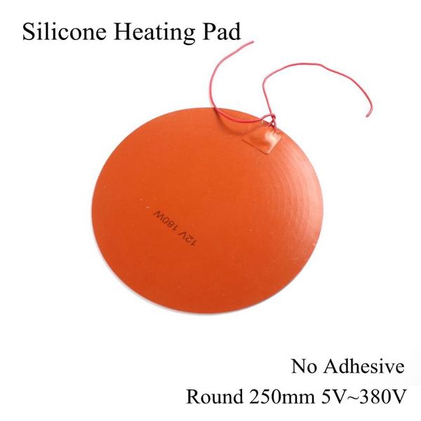 carpets round 250mm 12v 24v 220v silicone heating pad electric rubber heat mat heated bed plate flexible waterproof 3d printer
carpets round 250mm 12v 24v 220v silicone heating pad electric rubber heat mat heated bed plate flexible waterproof 3d printer