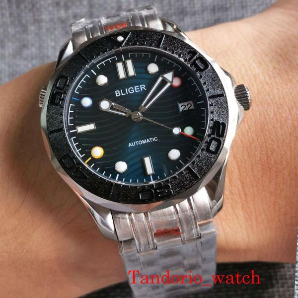 wristwatches bliger 41mm japan nh35a automatic men's watch sapphire crystal alloy insert green luminous marks mental bracelet, Slivery;brown
wristwatches bliger 41mm japan nh35a automatic men's watch sapphire crystal alloy insert green luminous marks mental bracelet, Slivery;brown