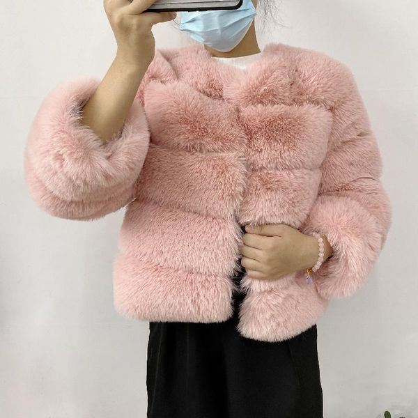 women's fur & faux 2021 women coat autumn winter fluffy short vest jacket 50cm, Black
women's fur & faux 2021 women coat autumn winter fluffy short vest jacket 50cm, Black
