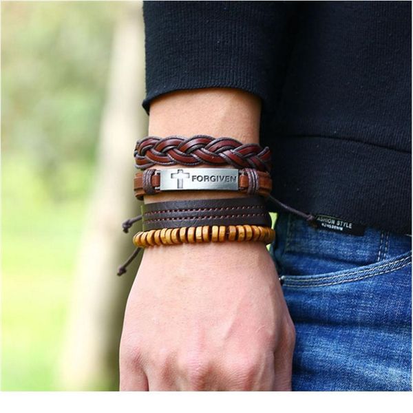 new fashion vintage 4pcs/sets charm wooden beads leather men bracelets for women femme homme male jllhfx
new fashion vintage 4pcs/sets charm wooden beads leather men bracelets for women femme homme male jllhfx