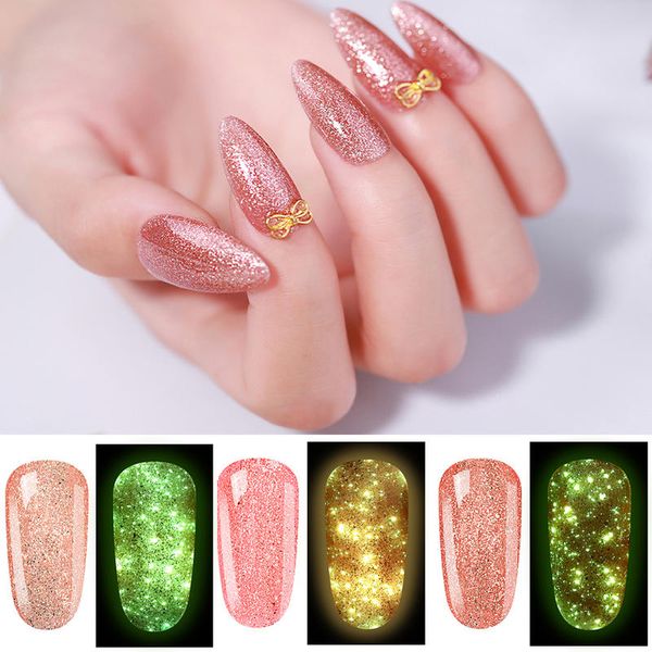lagunamoon luminous rose gold gel nail polish glow in the dark nail gel uv led soak off manicure 8ml, Red;pink
lagunamoon luminous rose gold gel nail polish glow in the dark nail gel uv led soak off manicure 8ml, Red;pink