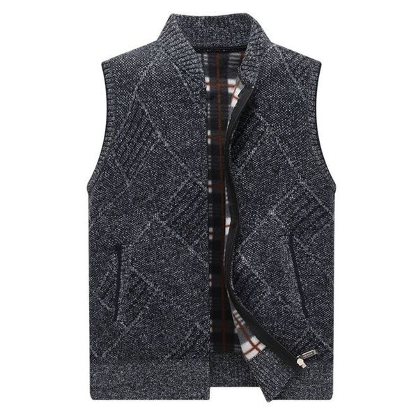 winter 2021 men's coarse wool casual vt, svels, Black;white