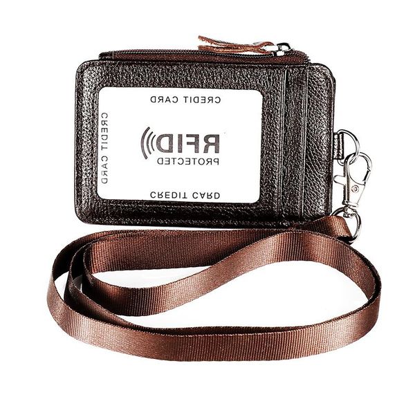 card holders men and women work clip employee tag badge leather case rfid anti magnetic, Brown;gray
card holders men and women work clip employee tag badge leather case rfid anti magnetic, Brown;gray