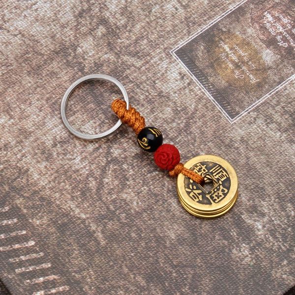 fortune chinese feng shui antique coins keychain for wealth and success jewelry, Silver
fortune chinese feng shui antique coins keychain for wealth and success jewelry, Silver