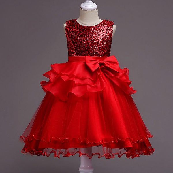 girl's dresses flower girls illusion sleeveless lace sequined luxury champagne tulle o-neck knee-length kids party princess gown f238, Red;yellow
girl's dresses flower girls illusion sleeveless lace sequined luxury champagne tulle o-neck knee-length kids party princess gown f238, Red;yellow