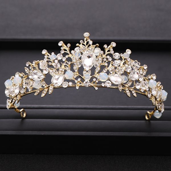 trendy handmade beading crystal gold wedding crown princess taira headpiece dress bridal hair accessories wedding hair jewelrydio chan conta, Golden;white
trendy handmade beading crystal gold wedding crown princess taira headpiece dress bridal hair accessories wedding hair jewelrydio chan conta, Golden;white