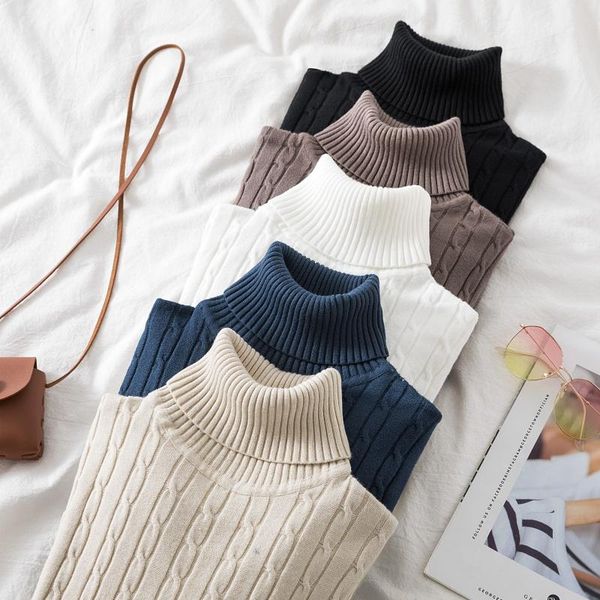 women's sweaters turtleneck twist sweater loose pullovers shirt pullover autumn winter thickened solid color oversized top, White;black
women's sweaters turtleneck twist sweater loose pullovers shirt pullover autumn winter thickened solid color oversized top, White;black