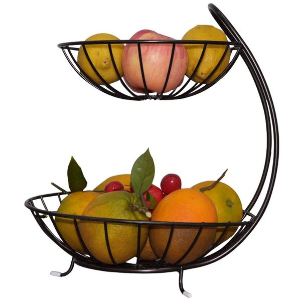 storage baskets wrought iron art double layer fruit basket metal draining tray for snack tableware decor
storage baskets wrought iron art double layer fruit basket metal draining tray for snack tableware decor