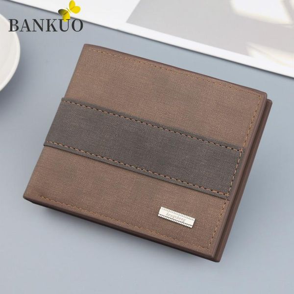 bankuo luxury men's wallet wallets men pu leather solid slim short holders coin purses business purse male z75, Red;black
bankuo luxury men's wallet wallets men pu leather solid slim short holders coin purses business purse male z75, Red;black