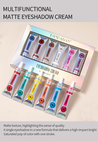 dhl handaiyan 6pc/set matte eyeshadow cream pigment eye cream makeup maquillaje cosmeticpowder
dhl handaiyan 6pc/set matte eyeshadow cream pigment eye cream makeup maquillaje cosmeticpowder