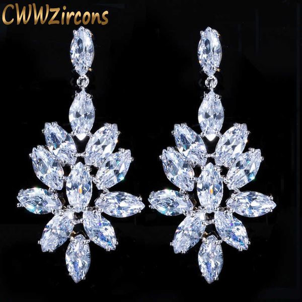 stunning white cz crystal big long dangle drop wedding earrings for women bridal party jewelry accessories cz039 210714, Silver
stunning white cz crystal big long dangle drop wedding earrings for women bridal party jewelry accessories cz039 210714, Silver