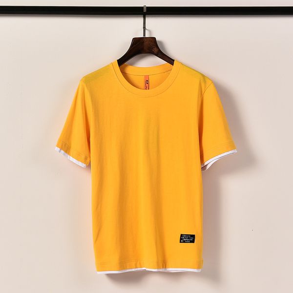 new solid color couple clothes shirt 2021 summer fake two short sleeve mens tshirts fashion cotton oversized t shirts 5xl v8ei, White;black
new solid color couple clothes shirt 2021 summer fake two short sleeve mens tshirts fashion cotton oversized t shirts 5xl v8ei, White;black