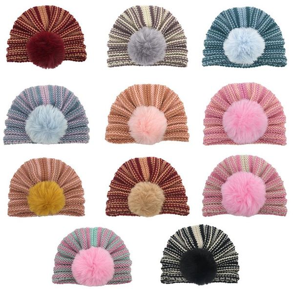 caps & hats warm children's skin-friendly knitted hat striped fur ball winter baby for girl candy color bonnet enfant born turban, Yellow
caps & hats warm children's skin-friendly knitted hat striped fur ball winter baby for girl candy color bonnet enfant born turban, Yellow