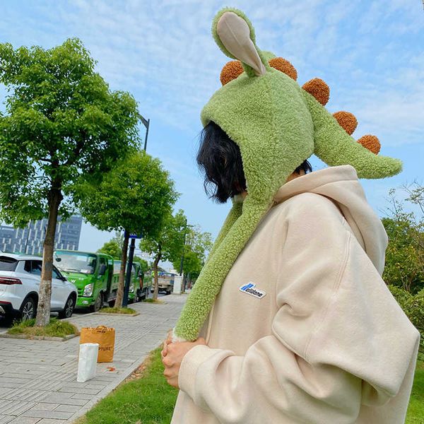 cute funny little dinosaur hat female autumn and winter psh warm will move ears headgear creative fashion net red, Blue;gray
cute funny little dinosaur hat female autumn and winter psh warm will move ears headgear creative fashion net red, Blue;gray