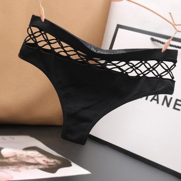 women's panties women elastic waistband t-back mid waist briefs underpants hollow out thongs solid color sissy underwear nightwear, Black;pink
women's panties women elastic waistband t-back mid waist briefs underpants hollow out thongs solid color sissy underwear nightwear, Black;pink