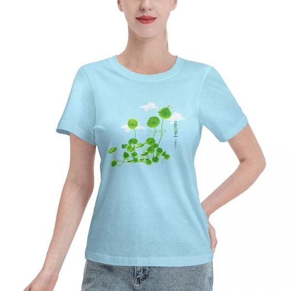 women's t-shirt hand drawn series woman's short sleeve cotton comfortable clothes gift fashion wbt009 lotus leaf, White
women's t-shirt hand drawn series woman's short sleeve cotton comfortable clothes gift fashion wbt009 lotus leaf, White