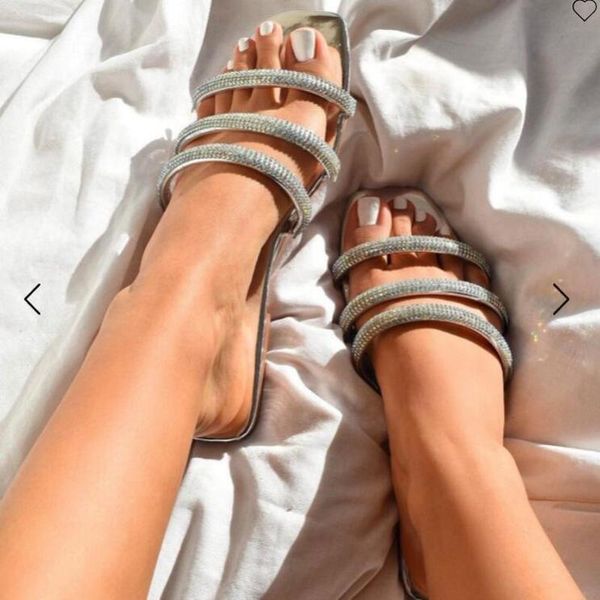 slippers thin strap women shoes fashion crystal party ladies flip flops outside beach for woman flat with leather sweet slides, Black
slippers thin strap women shoes fashion crystal party ladies flip flops outside beach for woman flat with leather sweet slides, Black