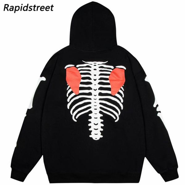 men's hoodies & sweatshirts 2021 men hoodie sweatshirt hip hop streetwear skeleton letter print hooded pullover harajuku cotton loose b, Black
men's hoodies & sweatshirts 2021 men hoodie sweatshirt hip hop streetwear skeleton letter print hooded pullover harajuku cotton loose b, Black