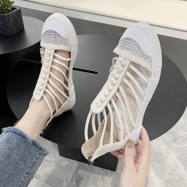 2021 flat female sandals hollow sandals female rear zipper breathable roman soft sole street sins, Black
2021 flat female sandals hollow sandals female rear zipper breathable roman soft sole street sins, Black
