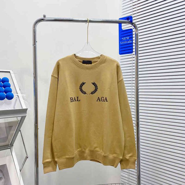 paris maisui sweater early autumn new double b khaki terry round neck fashion loose men's and women's couple's clothing sale, Black
paris maisui sweater early autumn new double b khaki terry round neck fashion loose men's and women's couple's clothing sale, Black