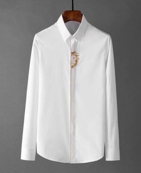 men slim fit fashion animal printed dress shirts camisa social masculina long sleeve shirt mens clothes mauchley q83, White;black
men slim fit fashion animal printed dress shirts camisa social masculina long sleeve shirt mens clothes mauchley q83, White;black