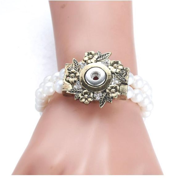 new 12mm snap button bracelet handmade imitation pearl beads snap bracelet adjustable elastic diy charm bracel jllzqr, Golden;silver
new 12mm snap button bracelet handmade imitation pearl beads snap bracelet adjustable elastic diy charm bracel jllzqr, Golden;silver