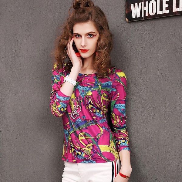 women's t-shirt female 2021 summer fashion temperament long sleeve printing versatile top, White
women's t-shirt female 2021 summer fashion temperament long sleeve printing versatile top, White
