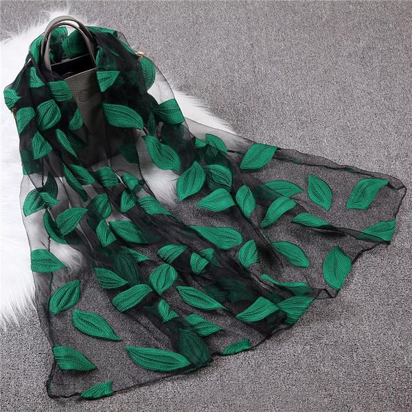 scarves lace embroidery hollow cut flowers leaves women's silk scarf long fashion summer beach shawl stole, Blue;gray
scarves lace embroidery hollow cut flowers leaves women's silk scarf long fashion summer beach shawl stole, Blue;gray