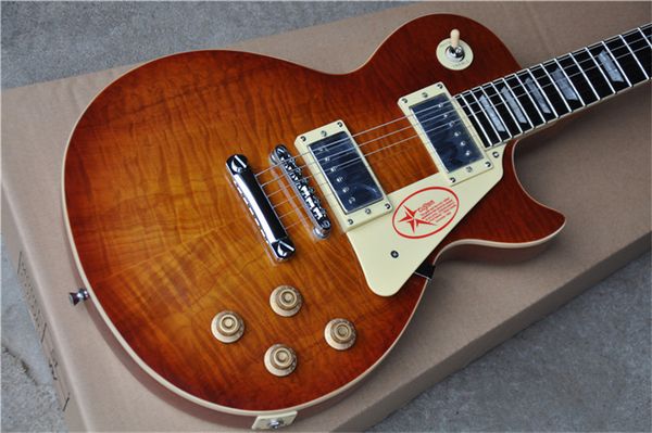 oem 6-string electric guitar, rosewood fingerboard, tiger flame maple delivery
oem 6-string electric guitar, rosewood fingerboard, tiger flame maple delivery