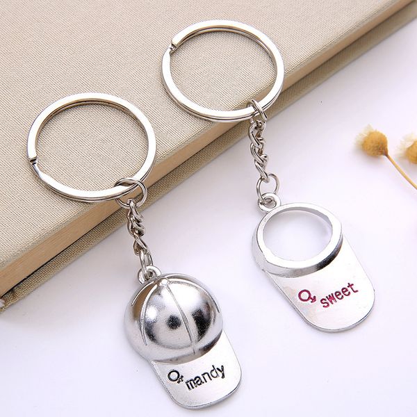 keychains sports series keychain creative couple baseball cap hanging ring valentine's day gift, Silver
keychains sports series keychain creative couple baseball cap hanging ring valentine's day gift, Silver