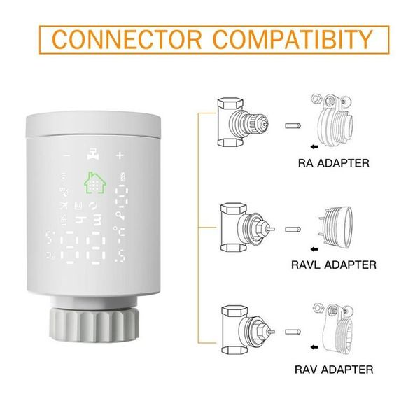 smart home control 3.0 wifi radiator actuator programmable thermostatic valve temperature controller app voice via alexa
smart home control 3.0 wifi radiator actuator programmable thermostatic valve temperature controller app voice via alexa