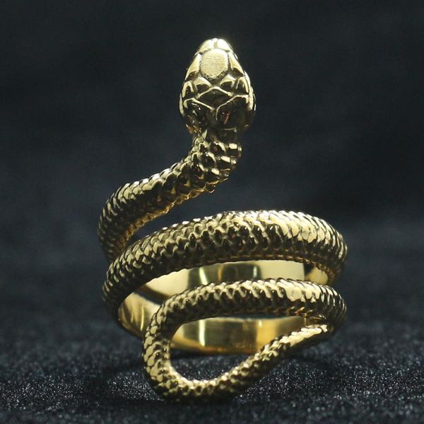 cluster rings 316l stainless steel cool gold color classic snake ring est, Golden;silver
cluster rings 316l stainless steel cool gold color classic snake ring est, Golden;silver
