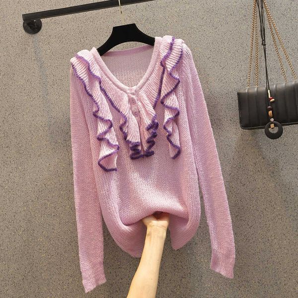spring autumn cashmere sweaters women fashion v-neck pullover loose long sleeve plus size knitted jersey mujer 210604, White;black
spring autumn cashmere sweaters women fashion v-neck pullover loose long sleeve plus size knitted jersey mujer 210604, White;black
