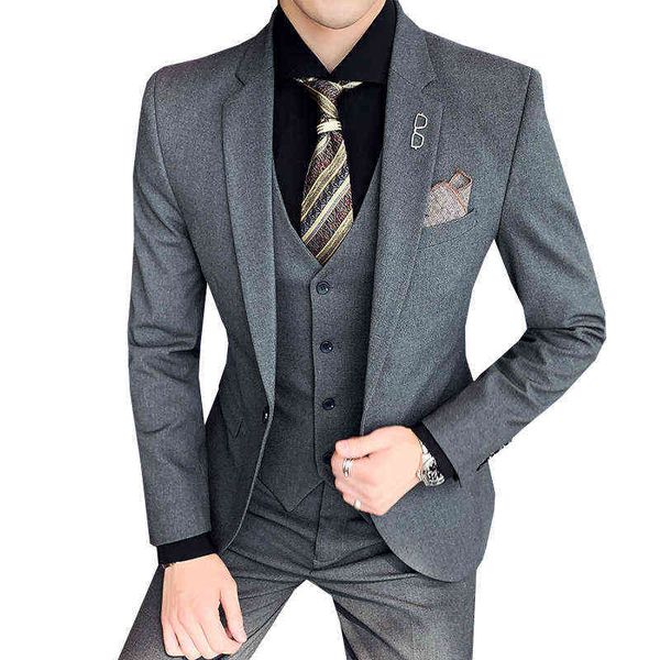 luxury suits blaze men's suit three piece banquet busins casual bridegroom set young man han banchao, Black
luxury suits blaze men's suit three piece banquet busins casual bridegroom set young man han banchao, Black