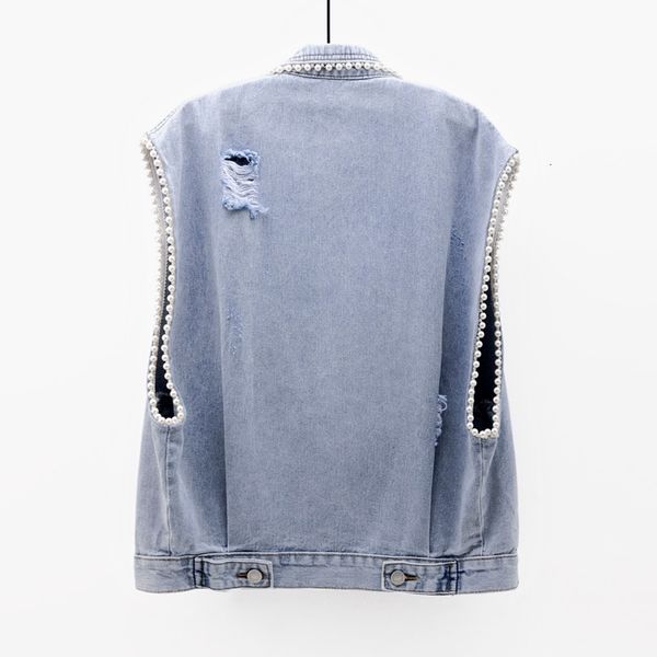 fashion beading slim denim vest women holes suit collar waistcoat sleeveless jacket vintage washed blue short jeans vests female qrai, Black;white
fashion beading slim denim vest women holes suit collar waistcoat sleeveless jacket vintage washed blue short jeans vests female qrai, Black;white
