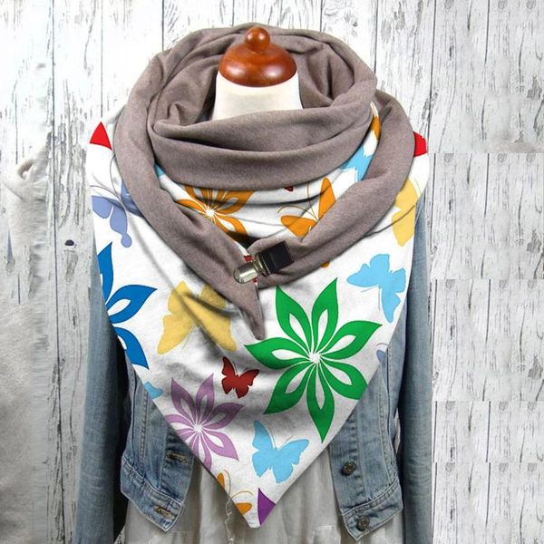 scarves 40# leaf butterfly print scarf women button soft casual winter warm shawl wrap multifunction all-match thick wraps, Blue;gray
scarves 40# leaf butterfly print scarf women button soft casual winter warm shawl wrap multifunction all-match thick wraps, Blue;gray