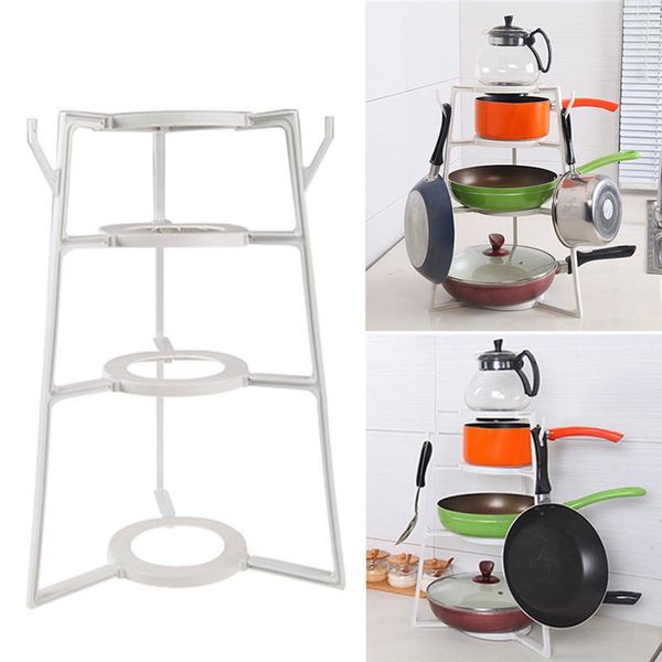 hooks & rails 4-tier cookware holder pot rack stand organizer kitchen storage shelf for dish container accessorie
hooks & rails 4-tier cookware holder pot rack stand organizer kitchen storage shelf for dish container accessorie