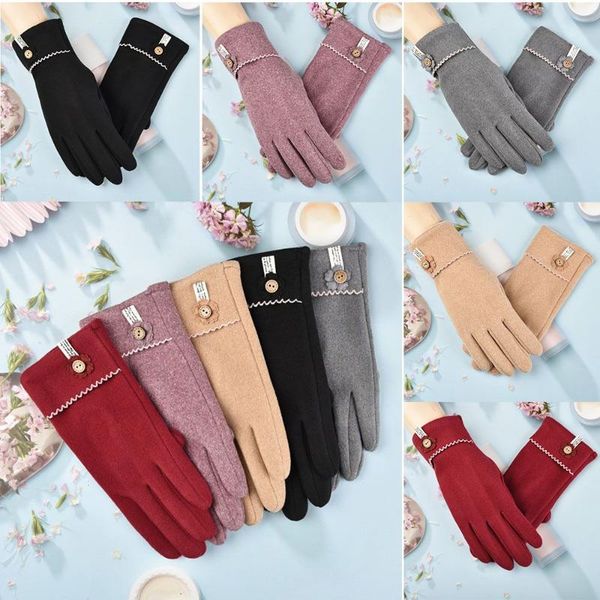 five fingers gloves elegant winter warm thicken hair touch screen skiing riding mittens, Blue;gray
five fingers gloves elegant winter warm thicken hair touch screen skiing riding mittens, Blue;gray