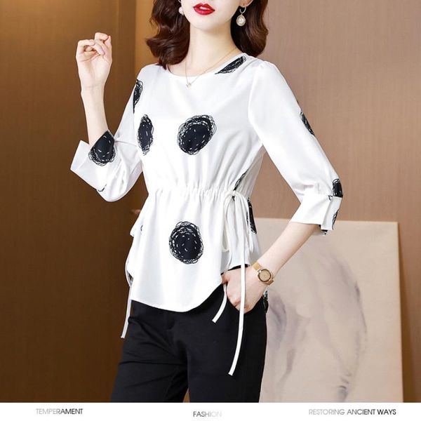women's blouses & shirts casual fashion o-neck shirt lady korean long sleeve loose chiffon blouse summer buttons 20045, White
women's blouses & shirts casual fashion o-neck shirt lady korean long sleeve loose chiffon blouse summer buttons 20045, White