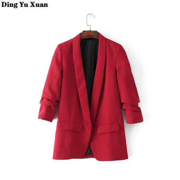 women's suits & blazers business spring autumn all-match women office dress suit jacket coat short slim long sleeve blazer femme, White;black
women's suits & blazers business spring autumn all-match women office dress suit jacket coat short slim long sleeve blazer femme, White;black