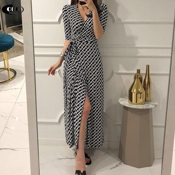 summer maxi v neck slim women dresses geometric print wrap split long party office ladies high waist beach robe, Black;gray
summer maxi v neck slim women dresses geometric print wrap split long party office ladies high waist beach robe, Black;gray