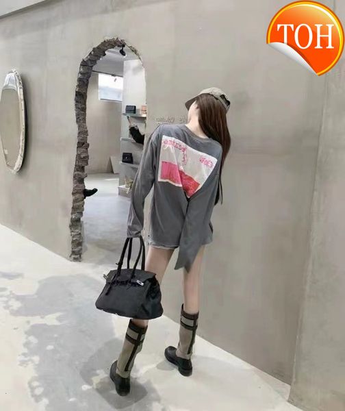 correct version of new super beautiful color ch grey spell powder long sleeve t-shirt sweater, Black
correct version of new super beautiful color ch grey spell powder long sleeve t-shirt sweater, Black