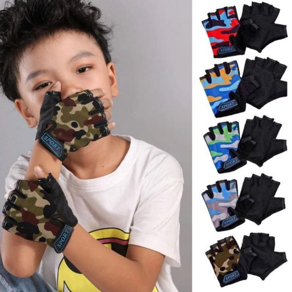 cycling gloves child camouflage children's half finger bicycle high elastic non-slip bike riding equipment, Black
cycling gloves child camouflage children's half finger bicycle high elastic non-slip bike riding equipment, Black
