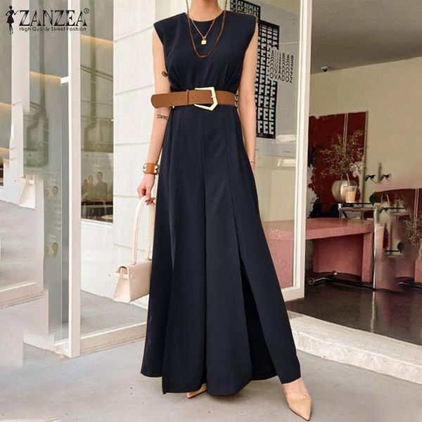 2021 new zanzea elegant women office work rompers summer sleeveless wide leg jumpsuits casual split solid playsuits long overalls female nu3, Black;white
2021 new zanzea elegant women office work rompers summer sleeveless wide leg jumpsuits casual split solid playsuits long overalls female nu3, Black;white