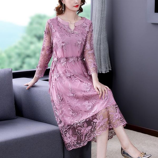 casual dresses 2021 vintage mesh beach midi spring autumn pink floral embroidery dress women elegant bodycon party vestidos, Black;gray
casual dresses 2021 vintage mesh beach midi spring autumn pink floral embroidery dress women elegant bodycon party vestidos, Black;gray