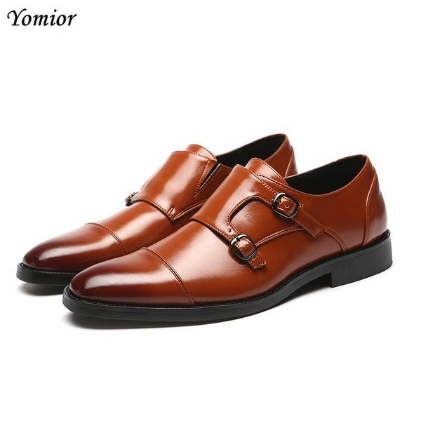 dress shoes yomior fashion men leather pointed toe slip-on buckle formal wedding office work big size 48 oxfords, Black
dress shoes yomior fashion men leather pointed toe slip-on buckle formal wedding office work big size 48 oxfords, Black
