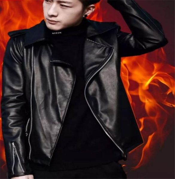 men's fur & faux black lapel fashion casual artificial leather jacket outerwaer spring autumn personality inclined zipper coat
men's fur & faux black lapel fashion casual artificial leather jacket outerwaer spring autumn personality inclined zipper coat