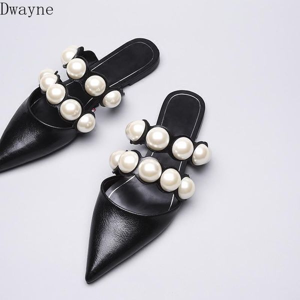 slippers 2021 style pointed pearl flat bottom wear baotou mueller lazy half children, Black
slippers 2021 style pointed pearl flat bottom wear baotou mueller lazy half children, Black