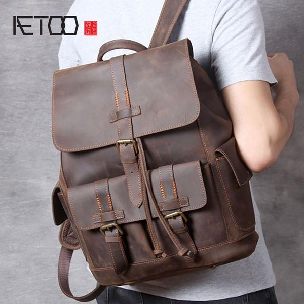 backpack aetoo vintage handmade horse leather backpack, men's large-capacity bag, travel bag
backpack aetoo vintage handmade horse leather backpack, men's large-capacity bag, travel bag
