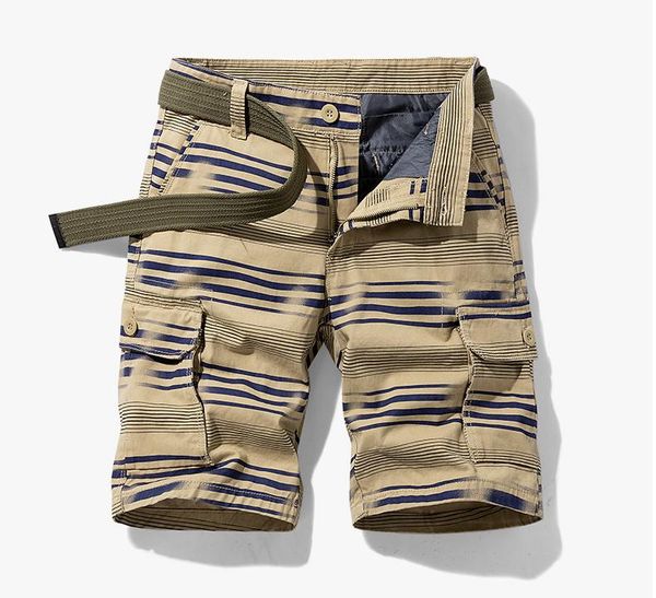 men's shorts 2021 summer casual stripe cargo men military tactical cotton loose jogger, White;black
men's shorts 2021 summer casual stripe cargo men military tactical cotton loose jogger, White;black